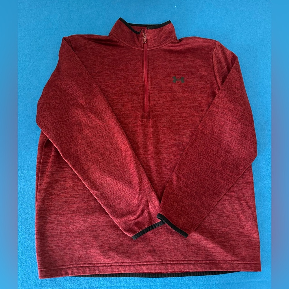 Under Armour Men's Red Quarter-Zip sweatshirt